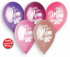 Balony Lateksowe Mother's Day 5szt Dzień Matki