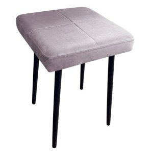 Taboret MAX MG55 szary róż podstawa czarna
