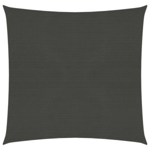 Żagiel przeciwsłoneczny, 160 g/m², antracytowy, 4,5x4,5 m, HDPE