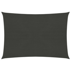 Żagiel przeciwsłoneczny, 160 g/m², antracytowy, 4x5 m, HDPE