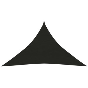 Żagiel przeciwsłoneczny, 160 g/m², czarny, 4x4x5,8 m, HDPE