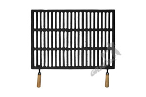 Ruszt Z Rączkami Nr 01 - Mały Z Prześwitem Żeliwny Kominkowy Grill