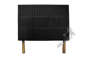 Ruszt Z Rączkami Nr 03 - Mały Pełny Żeliwny Kominkowy Grill