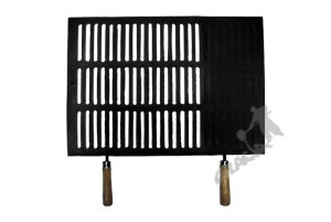 Ruszt Z Rączkami Nr 05 - Duży Z 2/3 Prześwitem Żeliwny Kominkowy Grill