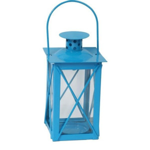 Latarenka Lampion Niebieski Na Tealight