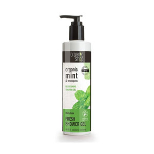 Żel pod prysznic orzeźwiający miętowy deszcz 280ml Organic Shop