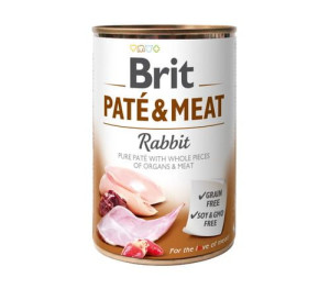 BRIT Pate & Meat Rabbit Królik 6x800g