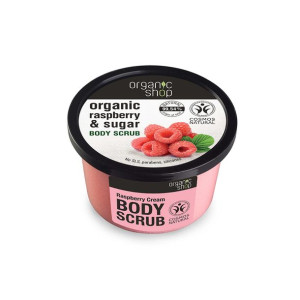 Peeling do ciała regenerujący malinowy krem 250ml Organic Shop