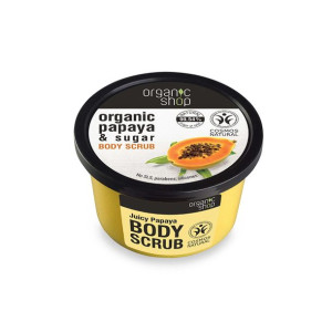 Peeling do ciała oczyszczający soczysta papaja 250ml Organic Shop