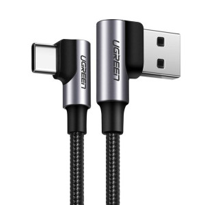 Ugreen kątowy kabel przewód USB - USB Typ C Quick Charge 3.0 QC3.0 3 A 0,5
