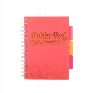 Kołozeszyt A5 Pukka Pad 200 K. Blush Coral Zakładk
