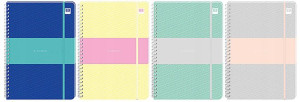Kołozeszyt B5 B&b 100k Kratka Z Gumką Pastel