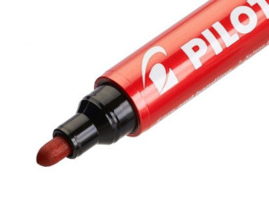 Marker Permanentny Pilot 100 Czerwony Okrągła K.