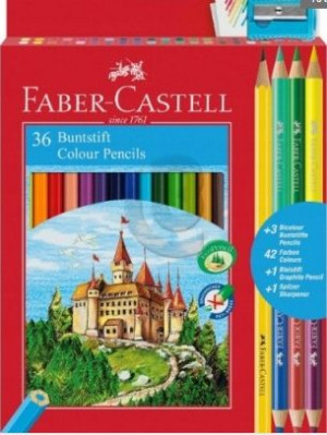 Kredki Zamek Faber-castell 36 Kolorów + 3 Kredki