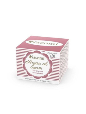 Krem arganowy z kwasem hialuronowym na noc 30+ 50ml Nacomi