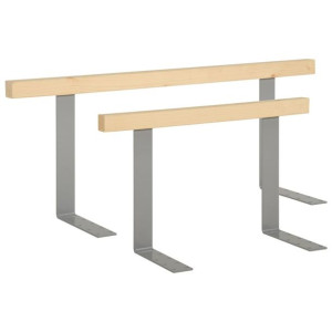 Oparcia do sofy z palet, 2 szt., 110/70 cm, lite drewno sosnowe