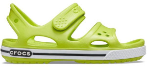 Crocs sandały dla dzieci Crocband II Sandal limonkowo-czarne 14854 3T3