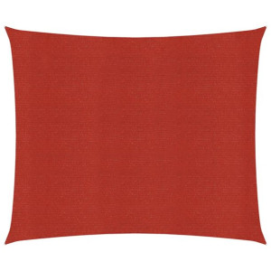 Żagiel przeciwsłoneczny, 160 g/m², czerwony, 4,5x4,5 m, HDPE