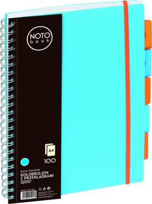 Kołobrulion A4/100kartek #Krata Grand Notobook Niebieski