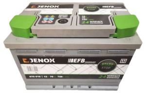 Akumulator Jenox Efb 12v 70ah 720a R070616s P+