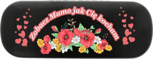 ETUI POKROWIEC OKULARY NADRUK Dzień Matki Mamy M5