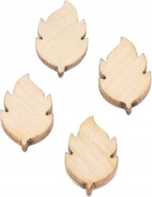 Liść Liście Płomień DECOUPAGE SCRAPKI 12 MM 50 szt