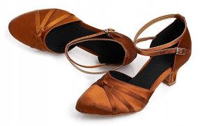 Buty Taneczne Do Standardu Koniakowe Brązowe 5cm 39