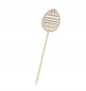 Pisanka Na Patyku Wielkanocna Jajko Scrapki 6cm W2