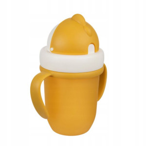 CANPOL KUBEK ze składaną RURKĄ 210ml 56/522_yel