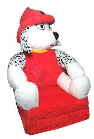 Fotel Pluszowy Psi Patrol Rozkładany, Pufa, Sofa