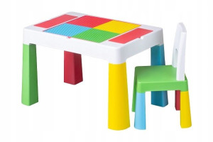Komplet Multifun Szary Stolik + Krzesełko Tega
