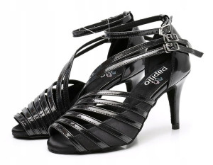 Buty Do Tańca Taneczne Wygodne Czarne Obcas 8,5cm 38