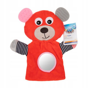 Pluszowa PACYNKA z GRYZAKIEM BEAR 68/076_cor
