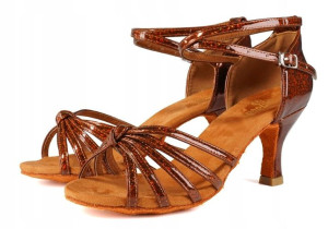 Buty Do Tańca Taneczne Latino Holo Opalizujące 7cm 38