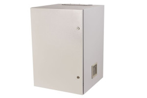 Szafa wisząca rack 19" 18Ux600x400 IP54 Ściany boczne pełne Drzwi pełne Wew