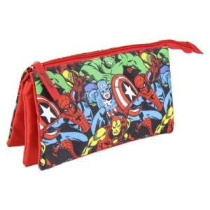 Piórnik trzykomorowy Avangers Marvel