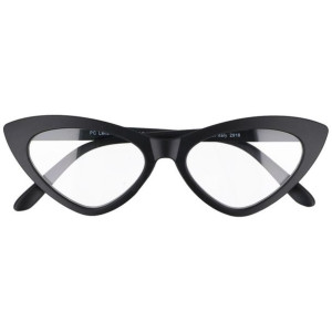 Damskie okulary zerówki kocie POLYT mat