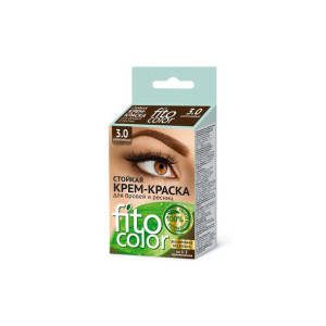 Farba do brwi i rzęs brązowa 3.0 2x2ml Fitocolor