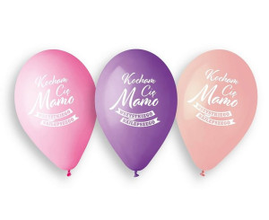 Balony Lateksowe Kocham Cię Mamo 5szt Dzień Matki