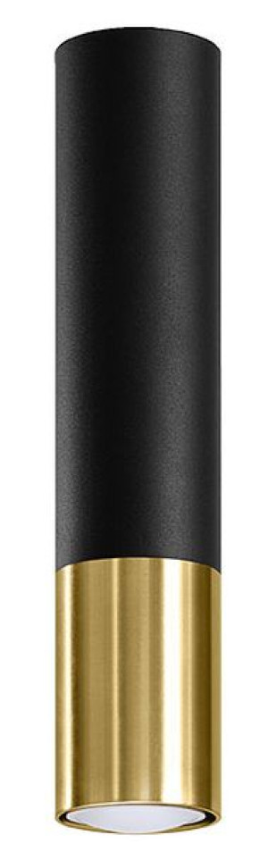 Czarno-złoty plafon tuba - EXX214-Loper