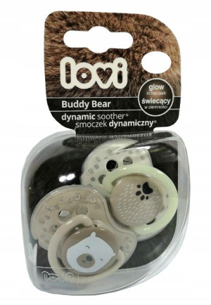 Smoczek Uspokajający Lovi Buddy Bear 0-2 M-c
