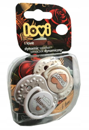 Smoczek Uspokajający Lovi I Love 3-6 M-ce