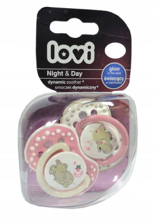 Smoczek Uspokajający Lovi Night&day 3-6 M-ce