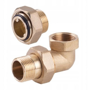 Śrubunek Mosiężny Kątowy Mosiądz Wz 5/4'' O-ring