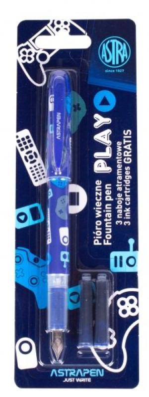 Pióro Wieczne Astra Astrapen Play  + 3 Naboje Granatowe