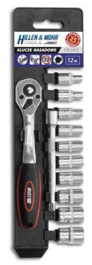 Dedra Zestaw Kluczy Nasadowych 12 Szt 17l1012 1/4"