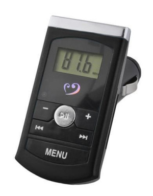 Transmiter FM LCD czarny MP3 USB SD