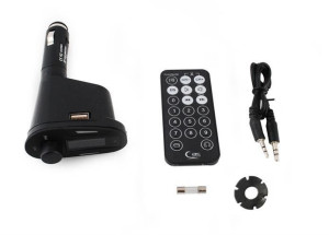 Transmiter FM MP3 USB SD AUX in Obrotowy