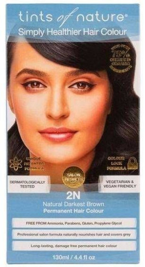 Tints of nature - Farba do włosów bardzo ciemny. Brąz eco - 130 ml