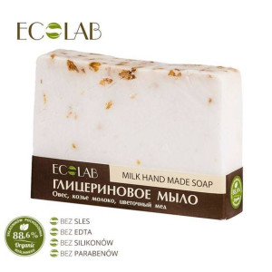 Naturalne mydło glicerynowe - ręcznie robione - Mleczne, 130g